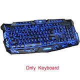 Tri-Color Backlit Computer Gaming Keyboard