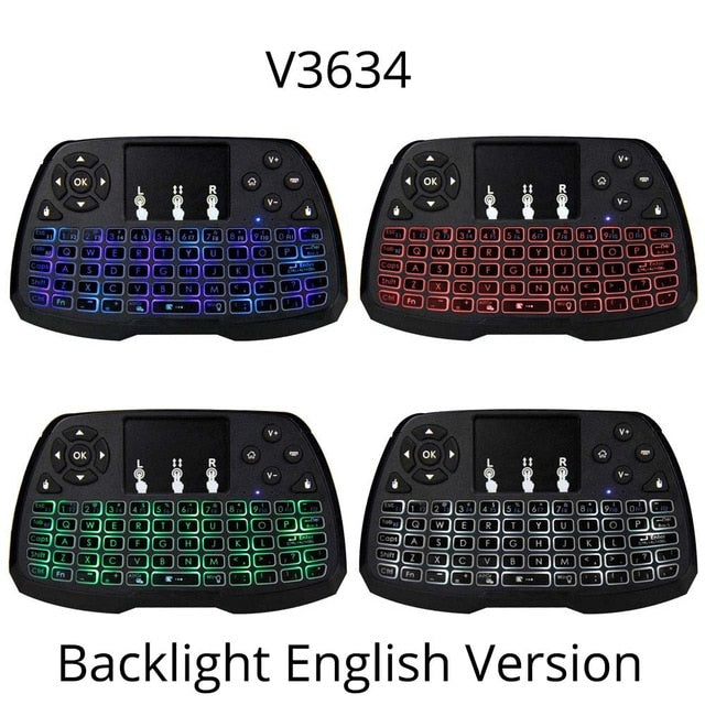 2.4GHz Wireless Gaming Keyboard RU/EN Mini Touchpad