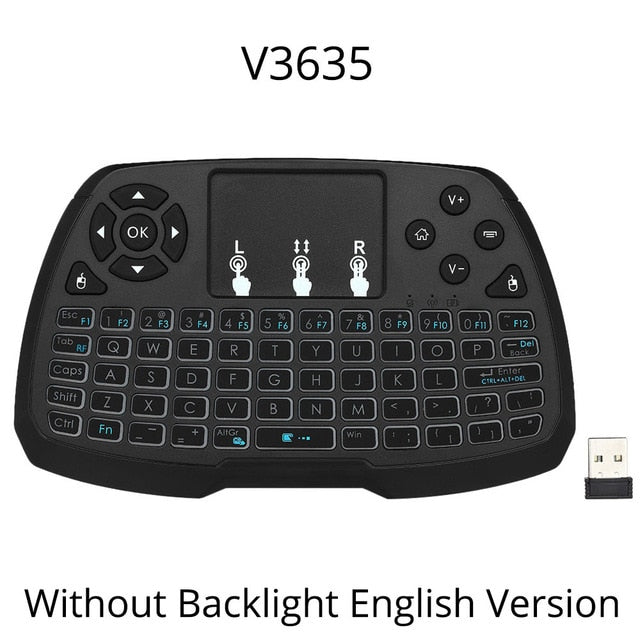 2.4GHz Wireless Gaming Keyboard RU/EN Mini Touchpad