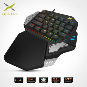 Delux T9X Single-handed Mechanical Gaming Keypad