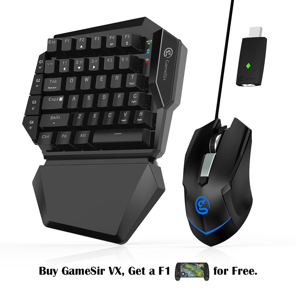 GameSir VX E-sports AimSwitch Wireless Gaming 2.4G Keyboard Mouse Combo For PS4 / PS3 / Switch / Xbox One / PC