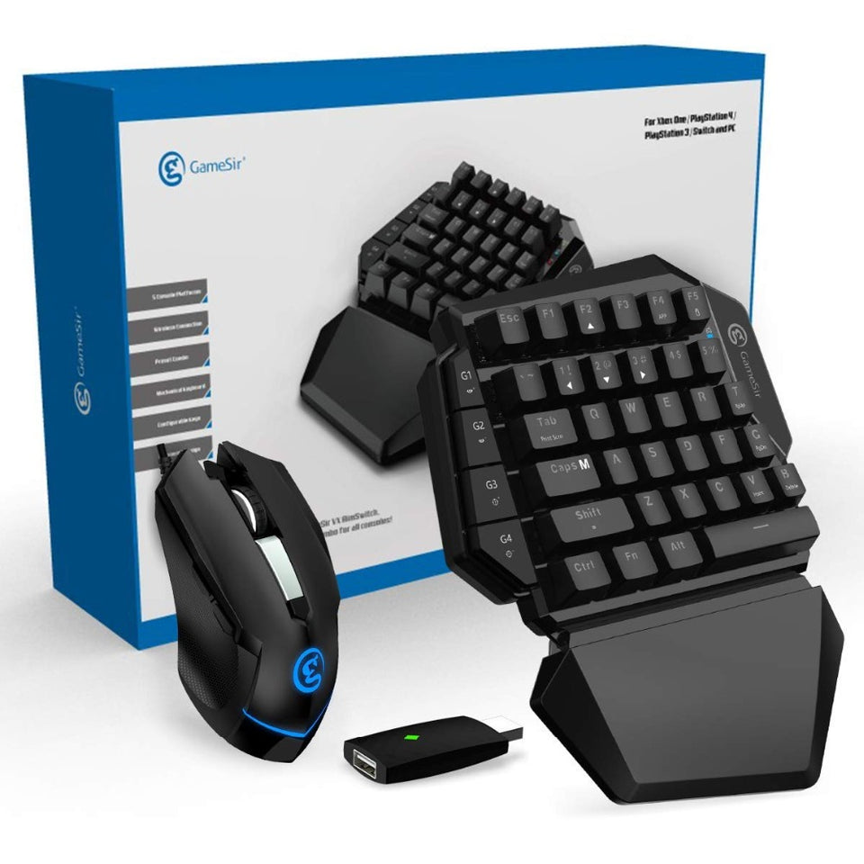 GameSir VX E-sports AimSwitch Wireless Gaming 2.4G Keyboard Mouse Combo For PS4 / PS3 / Switch / Xbox One / PC