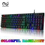 Gaming Keyboard Rainbow Backlit Colorful Keyboard